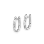 0.10ct Lab Grown Diamond Earrings in 9K White Gold | The Jewellery Boutique