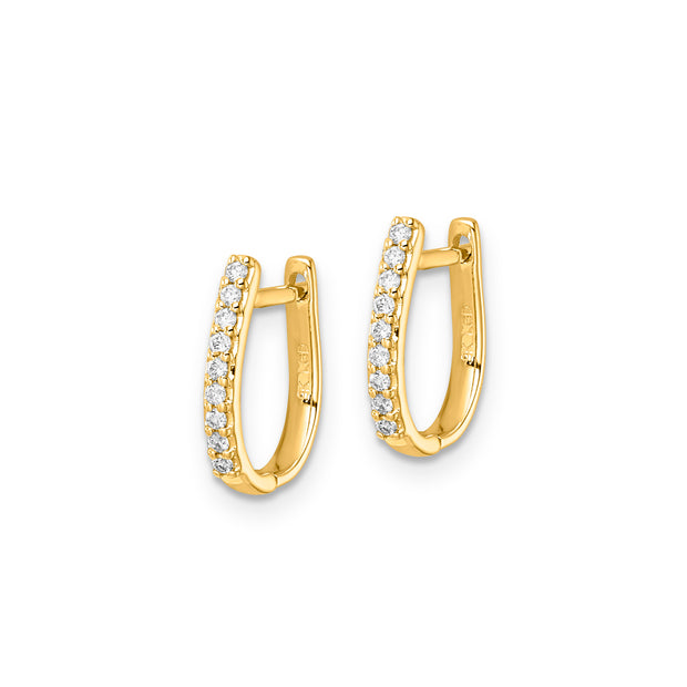 0.10ct Lab Grown Diamond Earrings in 9K Yellow Gold | The Jewellery Boutique