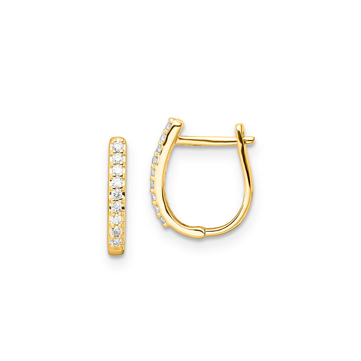 0.10ct Lab Grown Diamond Earrings in 9K Yellow Gold | The Jewellery Boutique