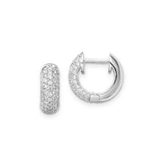 0.75ct Lab Grown Diamond Earrings in 9K White Gold | The Jewellery Boutique