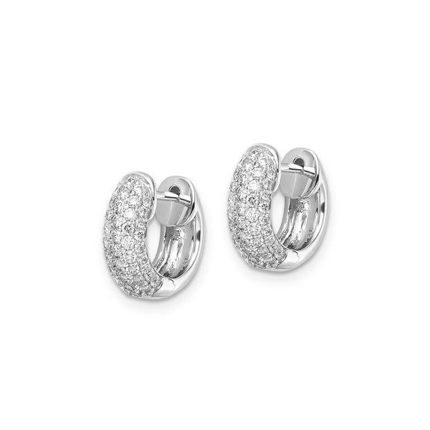 0.75ct Lab Grown Diamond Earrings in 9K White Gold | The Jewellery Boutique