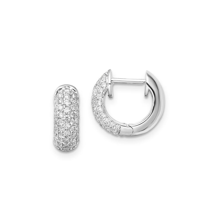 0.75ct Lab Grown Diamond Earrings in 9K White Gold | The Jewellery Boutique