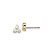 0.48ct Lab Grown Diamond Earrings in 9K Yellow Gold | The Jewellery Boutique