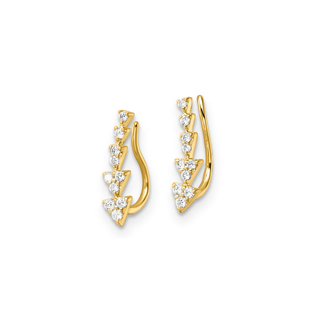 0.15ct Lab Grown Diamond Earrings in 9K Yellow Gold | The Jewellery Boutique