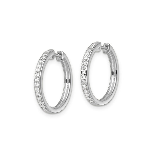 0.33ct Lab Grown Diamond Earrings in 9K White Gold | The Jewellery Boutique