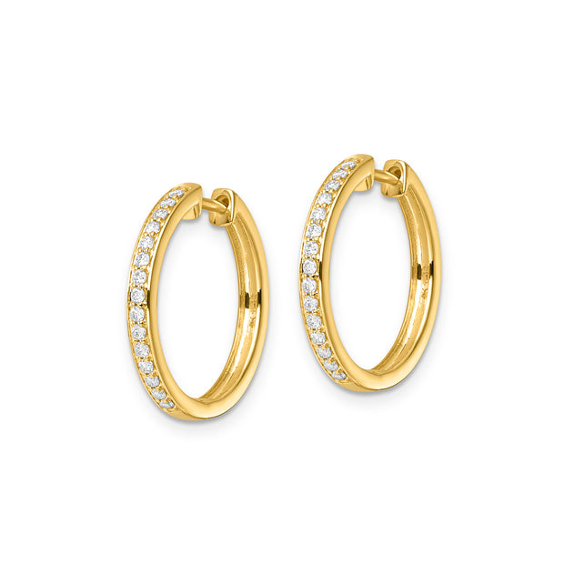 0.33ct Lab Grown Diamond Earrings in 9K Yellow Gold | The Jewellery Boutique