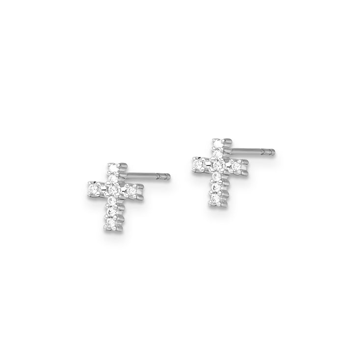 0.10ct Lab Grown Diamond Earrings in 9K White Gold | The Jewellery Boutique