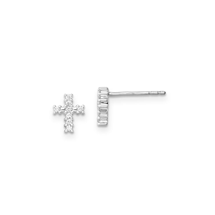 0.10ct Lab Grown Diamond Earrings in 9K White Gold | The Jewellery Boutique