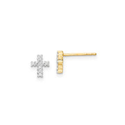 0.10ct Lab Grown Diamond Earrings in 9K Yellow Gold | The Jewellery Boutique