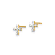 0.10ct Lab Grown Diamond Earrings in 9K Yellow Gold | The Jewellery Boutique