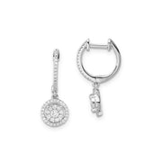 0.50ct Lab Grown Diamond Earrings in 9K White Gold | The Jewellery Boutique