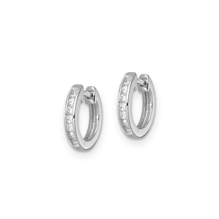 0.10ct Lab Grown Diamond Earrings in 9K White Gold | The Jewellery Boutique