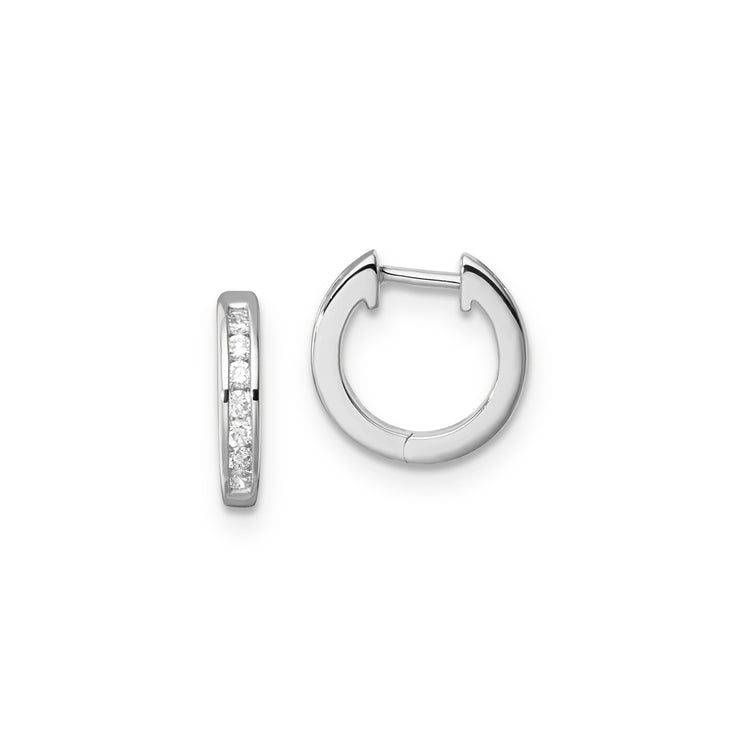 0.10ct Lab Grown Diamond Earrings in 9K White Gold | The Jewellery Boutique