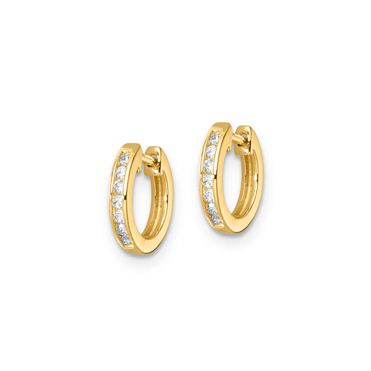 0.10ct Lab Grown Diamond Earrings in 9K Yellow Gold | The Jewellery Boutique