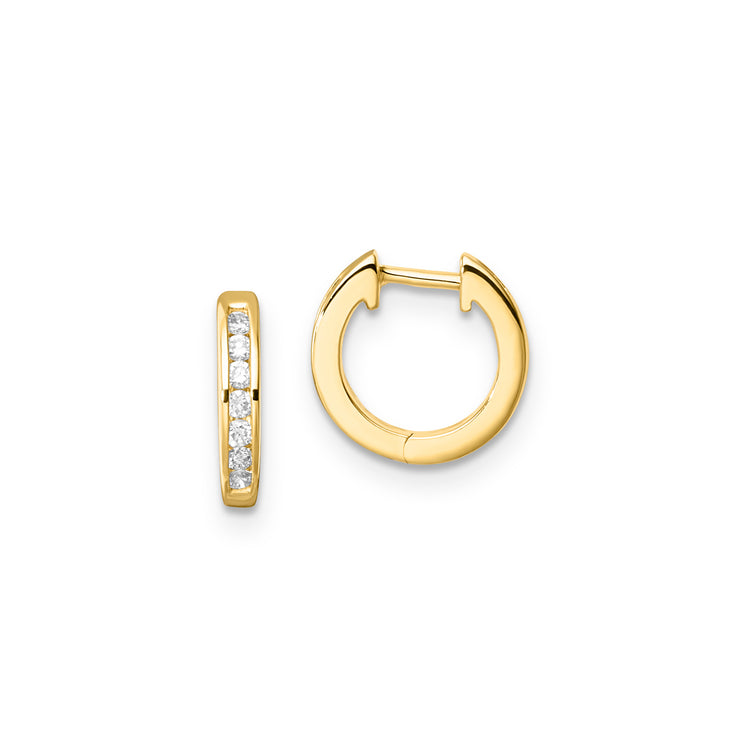 0.10ct Lab Grown Diamond Earrings in 9K Yellow Gold | The Jewellery Boutique