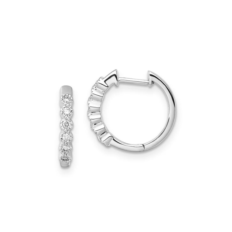 0.12ct Lab Grown Diamond Earrings in 9K White Gold | The Jewellery Boutique