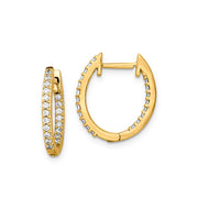 0.50ct Lab Grown Diamond Earrings in 9K Yellow Gold | The Jewellery Boutique