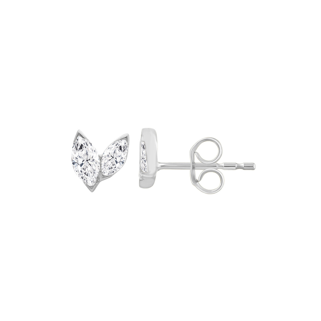 0.32ct Lab Grown Diamond Earrings in 9K White Gold | The Jewellery Boutique