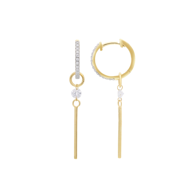 0.5ct Lab Grown Diamond Earrings in 9K Yellow Gold | The Jewellery Boutique