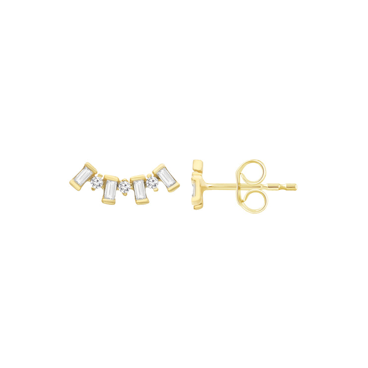 0.2ct Lab Grown Diamond Earrings in 9K Yellow Gold | The Jewellery Boutique