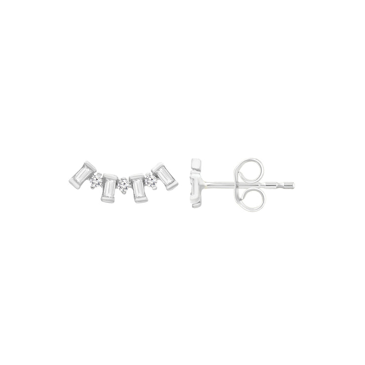 0.2ct Lab Grown Diamond Earrings in 9K White Gold | The Jewellery Boutique