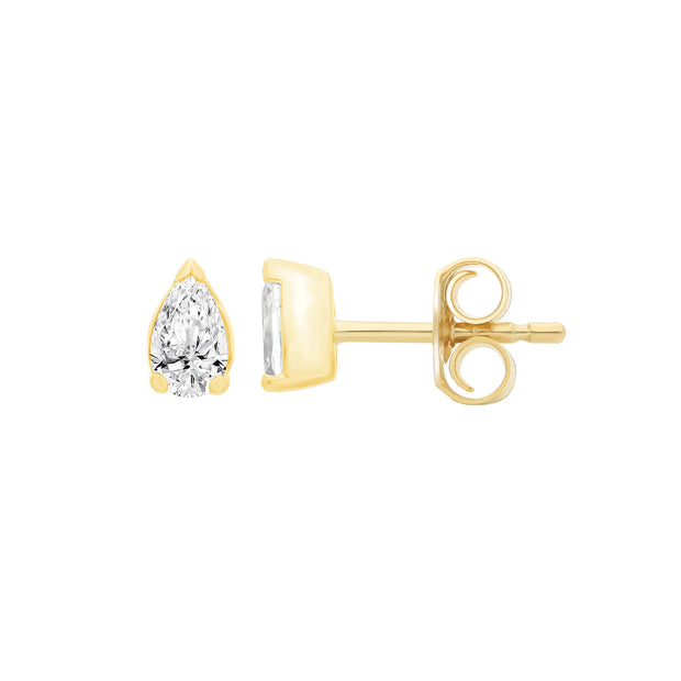 0.32ct Lab Grown Diamond Earrings in 9K Yellow Gold | The Jewellery Boutique