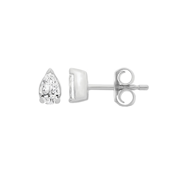 0.32ct Lab Grown Diamond Earrings in 9K White Gold | The Jewellery Boutique