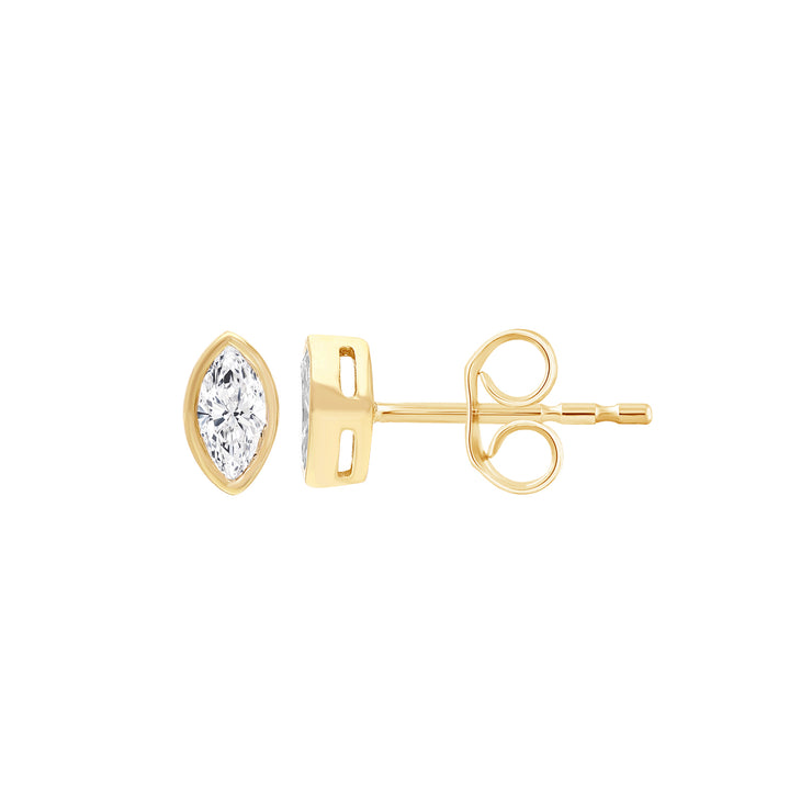 0.2ct Lab Grown Diamond Earrings in 9K Yellow Gold | The Jewellery Boutique