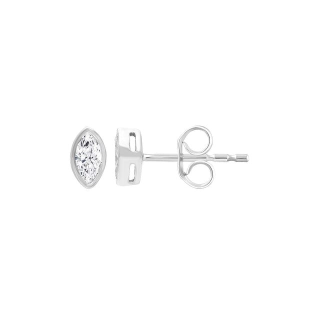 0.2ct Lab Grown Diamond Earrings in 9K White Gold | The Jewellery Boutique