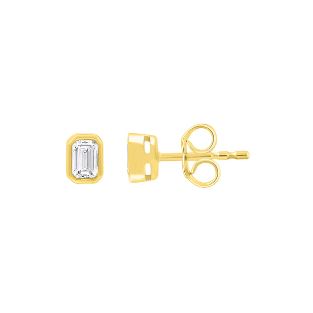 0.3ct Lab Grown Diamond Earrings in 9K Yellow Gold | The Jewellery Boutique