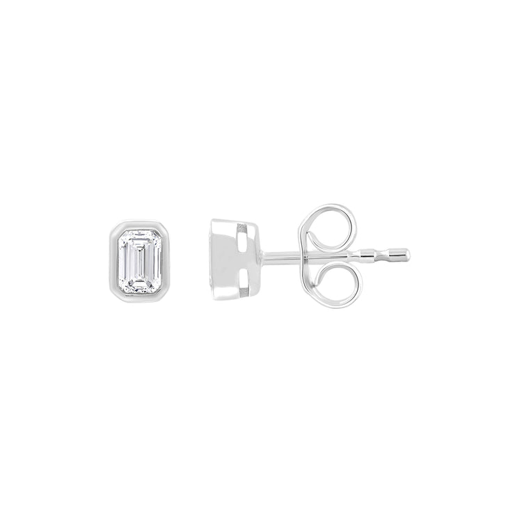 0.3ct Lab Grown Diamond Earrings in 9K White Gold | The Jewellery Boutique