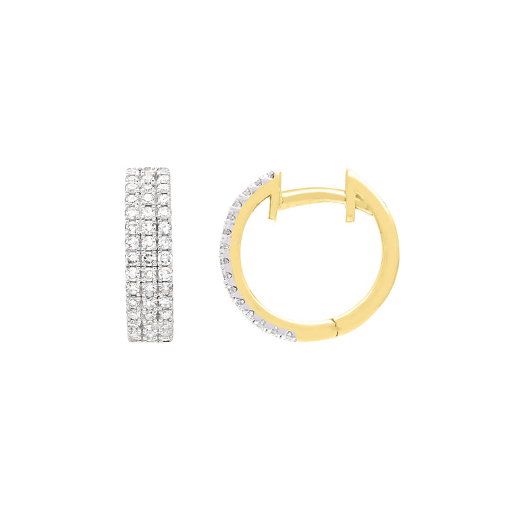 0.48ct Lab Grown Diamond Earrings in 9K Yellow Gold | The Jewellery Boutique