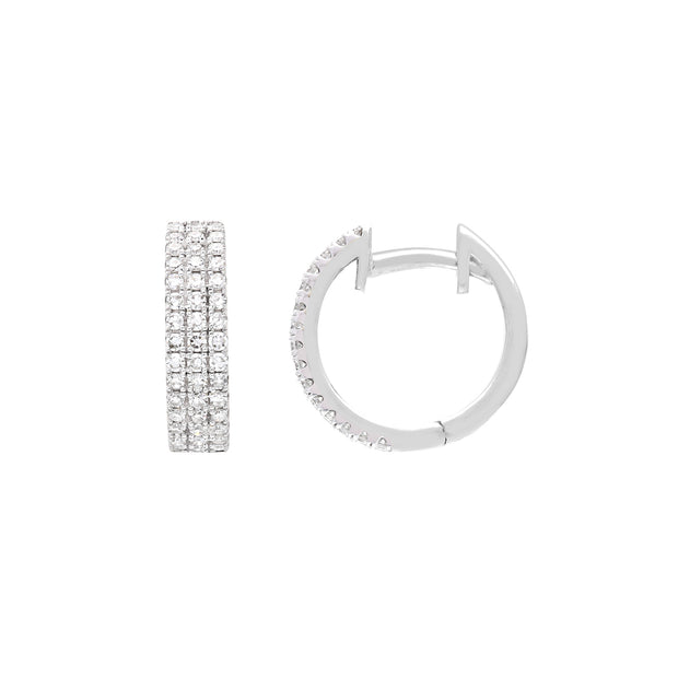 0.48ct Lab Grown Diamond Earrings in 9K White Gold | The Jewellery Boutique