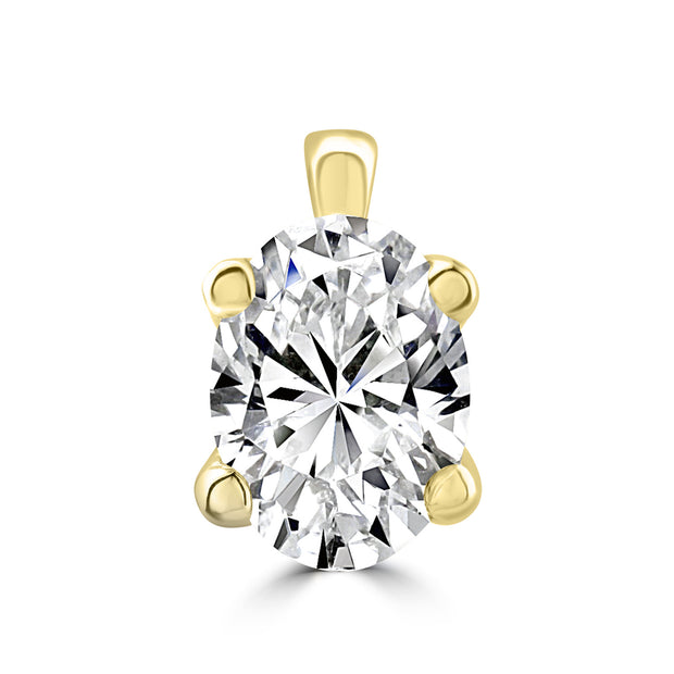 1.00ct Lab Grown Diamond Pendant in 18K Yellow Gold