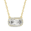 1.10ct Lab Grown Diamond Northern Ray Necklace in 18K Yellow Gold