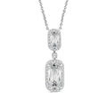 2.73ct Lab Grown Diamond Northern Ray Necklace in 18K White Gold