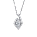 0.10ct Marquise Lab Grown Diamond Necklace in 9K White Gold