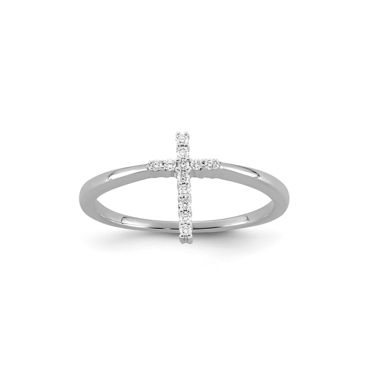 0.08ct Lab Grown Diamond Ring in 9K White Gold | The Jewellery Boutique