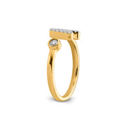 0.17ct Lab Grown Diamond Ring in 9K Yellow Gold | The Jewellery Boutique