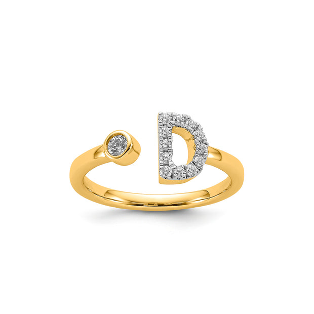 0.18ct Lab Grown Diamond Ring in 9K Yellow Gold | The Jewellery Boutique