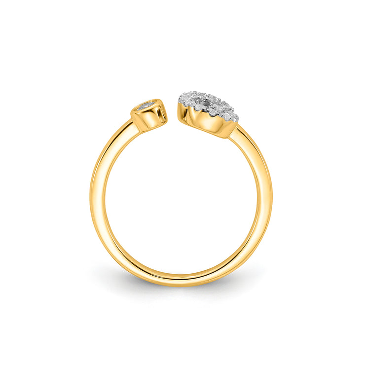 0.19ct Lab Grown Diamond Ring in 9K Yellow Gold | The Jewellery Boutique