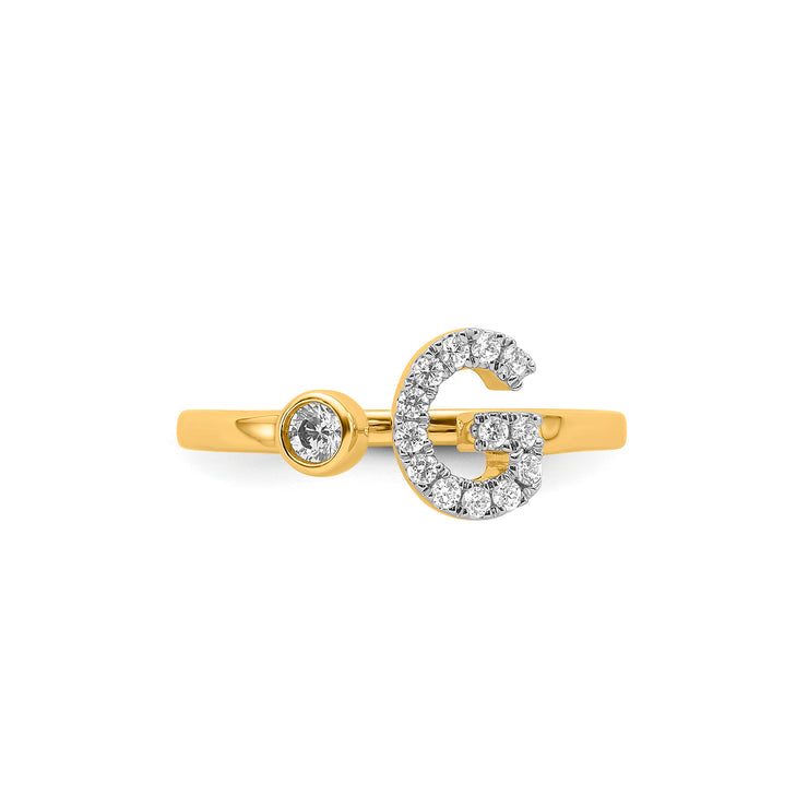 0.19ct Lab Grown Diamond Ring in 9K Yellow Gold | The Jewellery Boutique