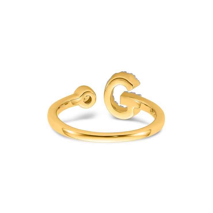 0.19ct Lab Grown Diamond Ring in 9K Yellow Gold | The Jewellery Boutique