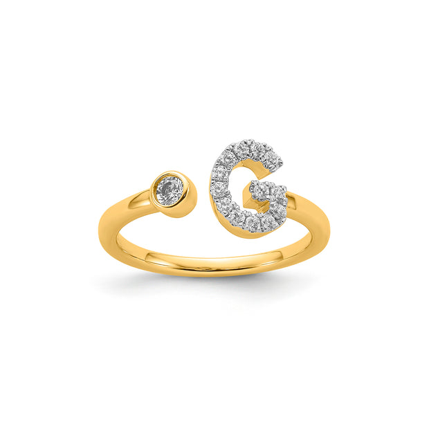 0.19ct Lab Grown Diamond Ring in 9K Yellow Gold | The Jewellery Boutique