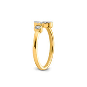 0.19ct Lab Grown Diamond Ring in 9K Yellow Gold | The Jewellery Boutique