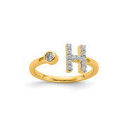 0.18ct Lab Grown Diamond Ring in 9K Yellow Gold | The Jewellery Boutique