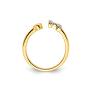 0.18ct Lab Grown Diamond Ring in 9K Yellow Gold | The Jewellery Boutique