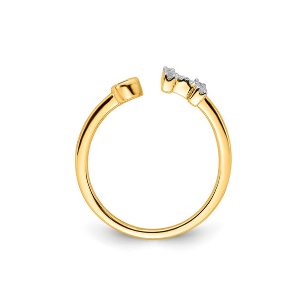 0.18ct Lab Grown Diamond Ring in 9K Yellow Gold | The Jewellery Boutique