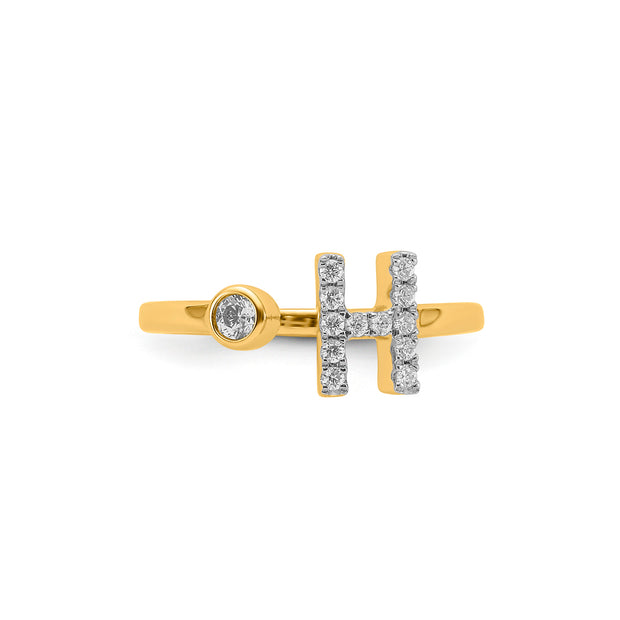 0.18ct Lab Grown Diamond Ring in 9K Yellow Gold | The Jewellery Boutique