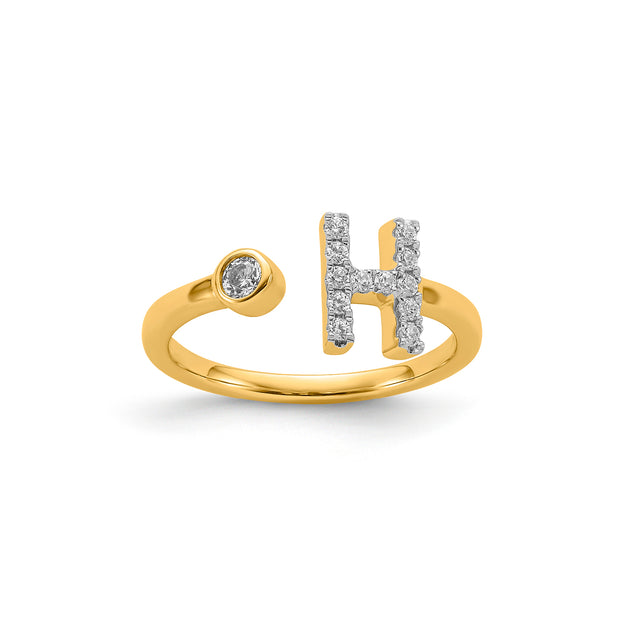 0.18ct Lab Grown Diamond Ring in 9K Yellow Gold | The Jewellery Boutique